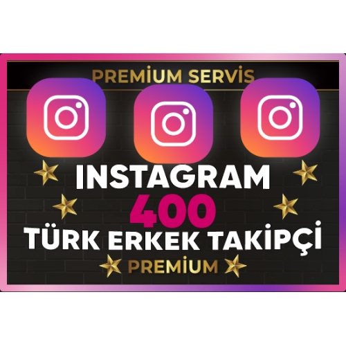  ⚡ PREMİUM  İNSTAGRAM TÜRK ERKEK 400 TAKİPÇİ⚡